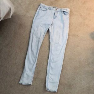 Topshop Moto Leigh Light wash jeans 28